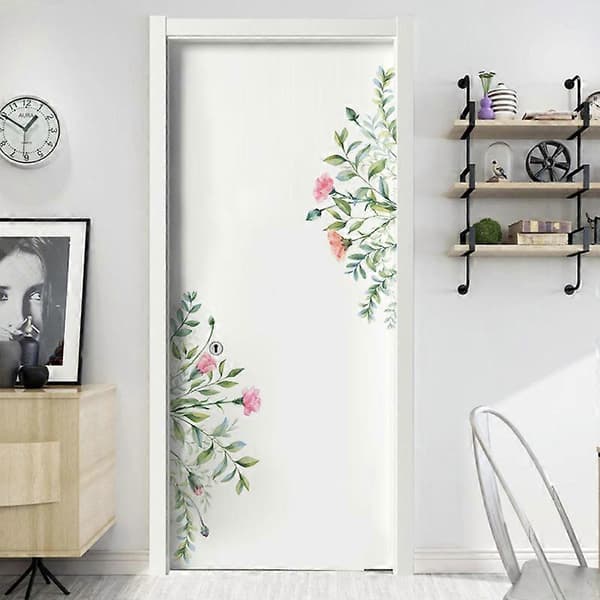 Blommor Växter Väggdekor Väggdekaler för Vardagsrum Sovrum Kontor Väggdekoration