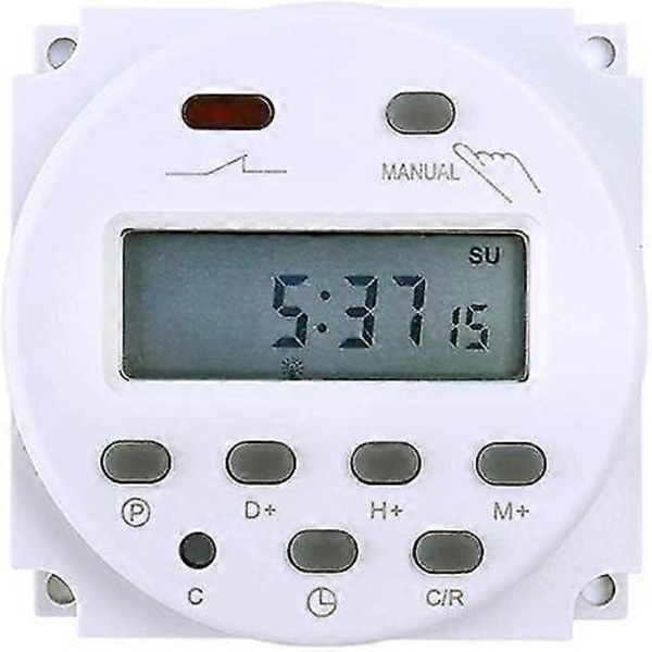 Nye Modeller Elektronisk Timer Dc12v 16a 17 Programmer Programmerbar LCD-skjerm
