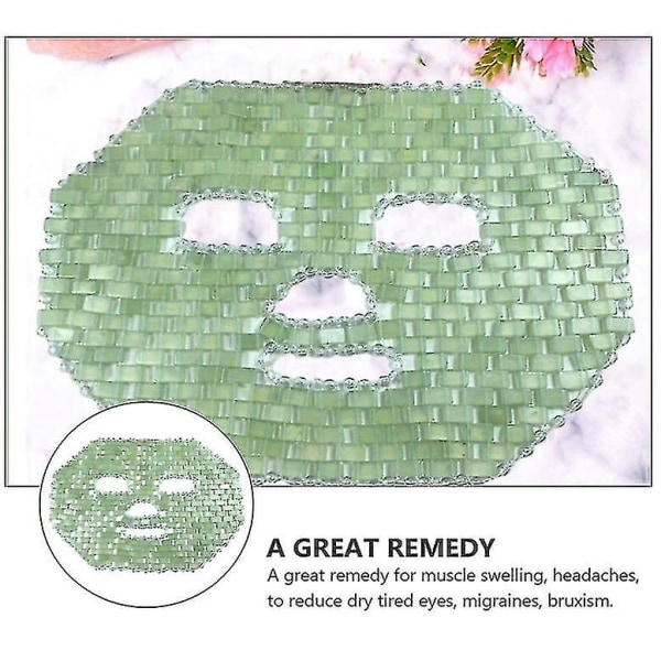 Tflycq Pink Crystal Eye Mask Håndlavet øjengardin Crystal Sovemaske Rose Quartz Cold Therapy Facial Massager Naturlig Jade Mask green face mask