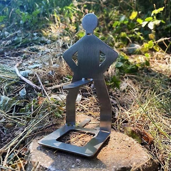 Pølseholder i rustfrit stål Pølseholder til camping Bærbart grillstativ 3st