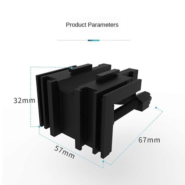 Praktisk Akvarievandsrør Klemme Plast Fisketank Holder Faste Clips Organizer, 57x32x67mm