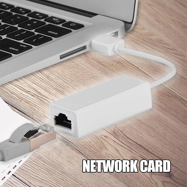 USB 2.0 til RJ45 Ethernet Adapter LAN Nettverk 10/100 Mbps for Macbook Win7