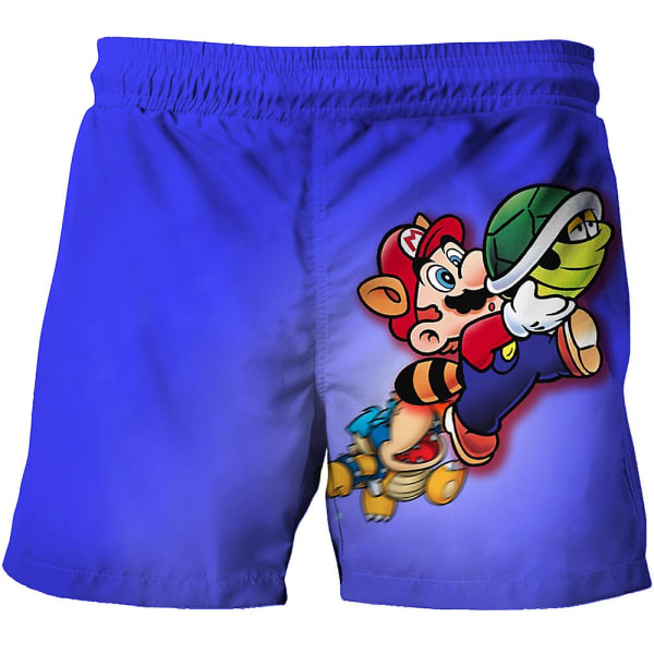2023 Summer Kids Mario Shorts Tecknad Super Mario style 9 150cm