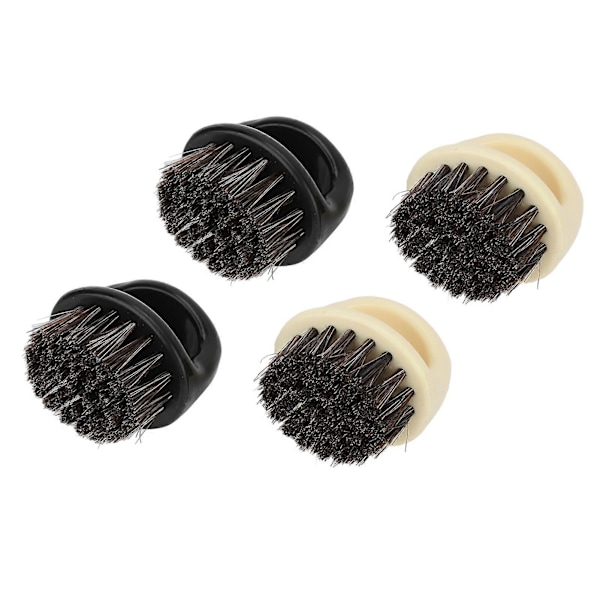 Knuckleborste för skägg- och mustaschstyling - 4-pack med mjuka borststrån för män