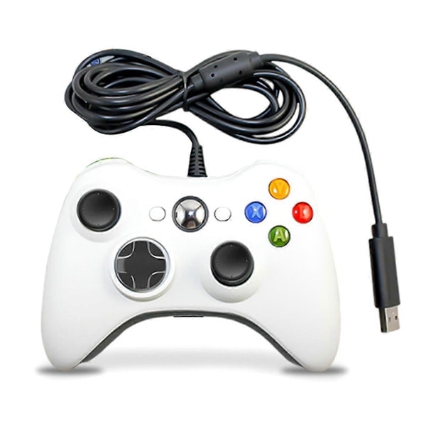 USB Trådbunden Spelkontroll Joypad Gamepad med Hörlursuttag för Spelsystem PC/ Xbox360 B
