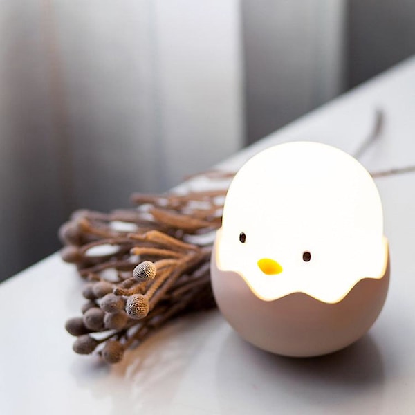 Justerbar Farveskiftende LED Natlampe Æggeskal Kylling Kreativ Natlampe Til Baby Natlampe