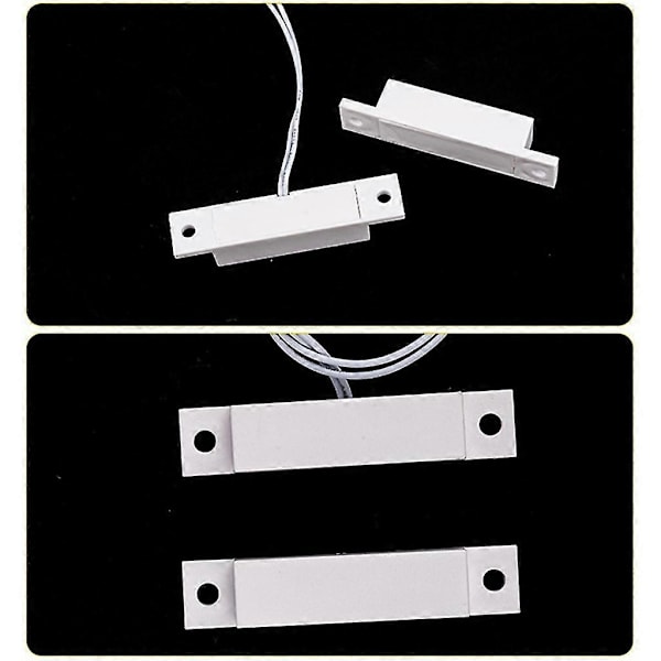 Magnetisk Dør Vindue Kontaktsensor Alarm Reed Switch Sikkerhed Tyverialarm