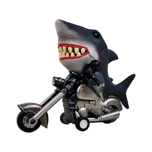 Hai-leluauto kitkakäyttöinen dinosaurus pojille Moottoripyöräpeli Eläinleluautot pojille 3–14-vuotiaille Joulun syntymäpäivälahjat shark