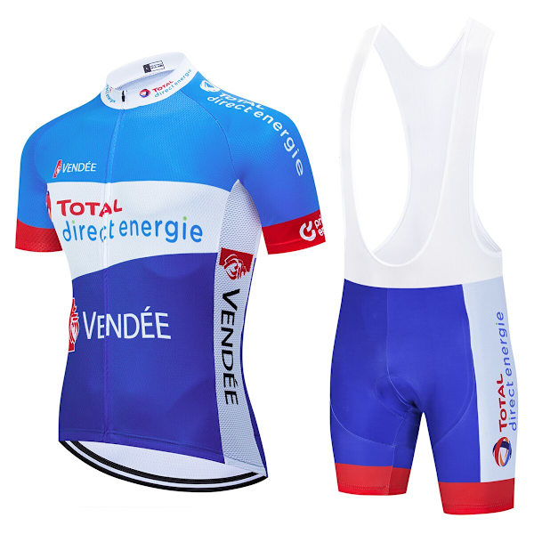Total New Energies Equipacion Ciclismo Verano Hombre Sommer Cykeltrøje Mænd Roupa Ciclismo Masculino 20D Cykeltøj 2022 Cycling Clothing 20 M