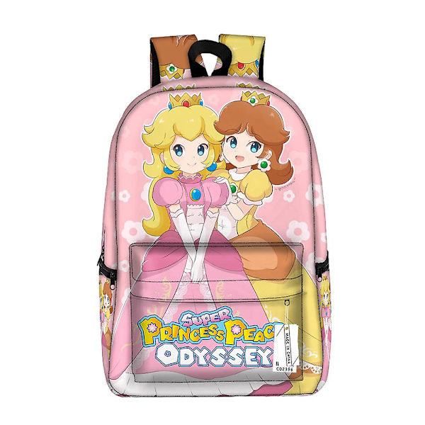 Super Mario Bros Ryggsäck Barn Prinsessan Peach Pojkar Flicka Ryggsäck Tonåring printed skolväska Studentbokväska Herr Dam Ryggsäck Mario-5