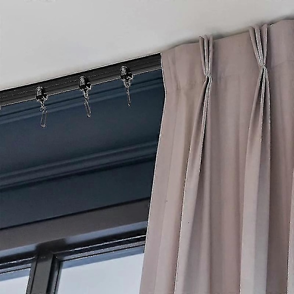 1 Meter/5 Meter Svart Böjbar Takskena Gardinskena Flexibel Takgardin