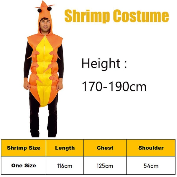 Rejer Unisex-kostume Unisex-krabbekostume Voksen Hummermand Cosplay Halloween Sea Food Kostume 2022 Ny ankomst Yellow