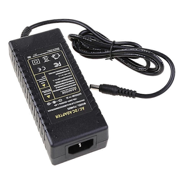 5.5mm x 2.5mm Strømadapter Port AC 100-240V til DC 48V 3A 120W til PoE Switch