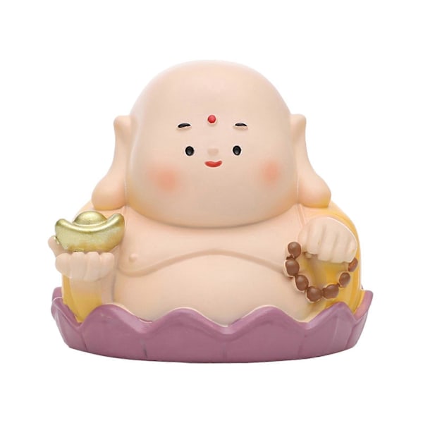 Maitreya Buddha Figurin Bilprydnad Liten för Prydnadsföremål Vardagsrum Skrivbord