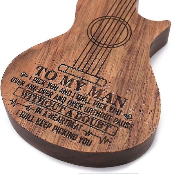 Gitarrtillbehör Träplektrum Träplektrumbox Och Plektrum