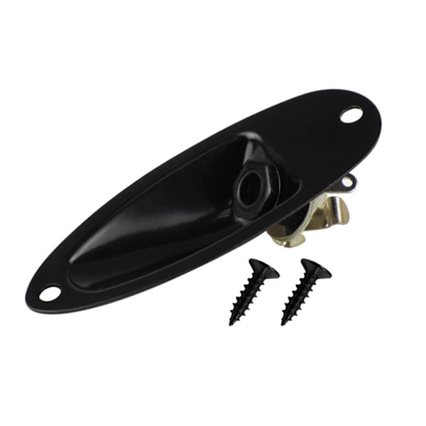 Pickup jack 6.35mm båtformad pickup jack socket lämplig för Stratocaster elgitarr black