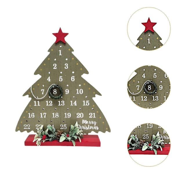 Jul Adventskalender Julkalender för Vardagsrum Sovrum Inomhusdekor