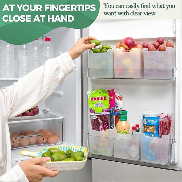 4-pack Kylskåpsförvaringslådor 11*11*9cm