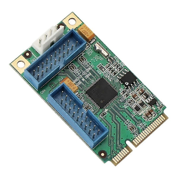 PCI-E til USB3.0 Udvidelseskort 2 USB 3.0 Porte med Intern 19-Pin Konnektor Strøm til Desktop PC, Uden Kabler