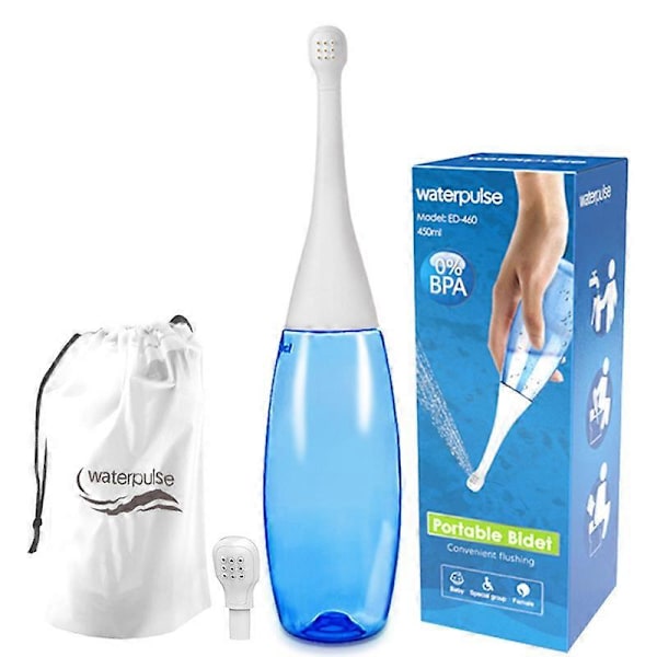 1 stk 450 ml Bærbar Bidet Plastik Rejse Håndholdt Bidet Sprøjte Personlig Vask Hygiejne Flaske Spray Rengøring