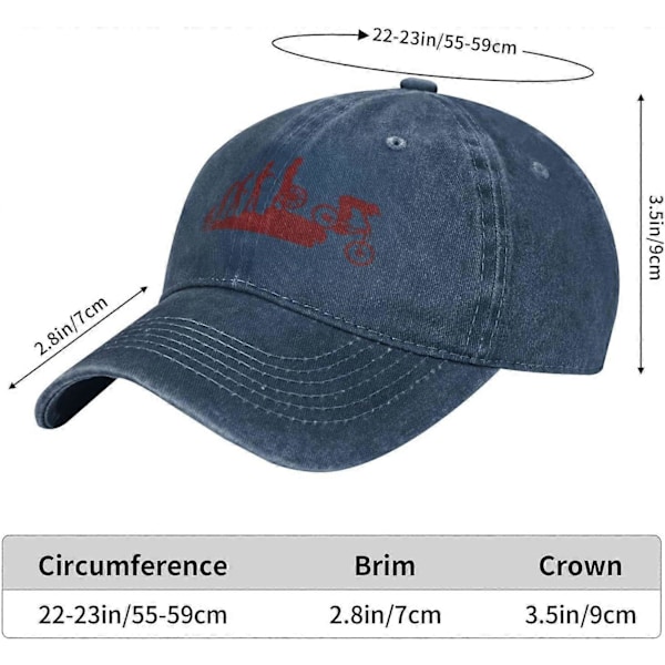 Interessant Mountain Bike Unisex Cowboyhatt Baseball Caps Justerbar Sport Golf Denim Casquette Caps Stil 1638