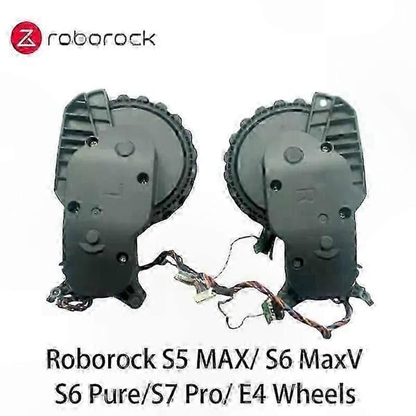 Ersättningshjul för Roborock S5 MAX, S6 MaxV, S6 Pure, S7 Pro, E4 Dammsugare - Sidohjulsset Left and Right