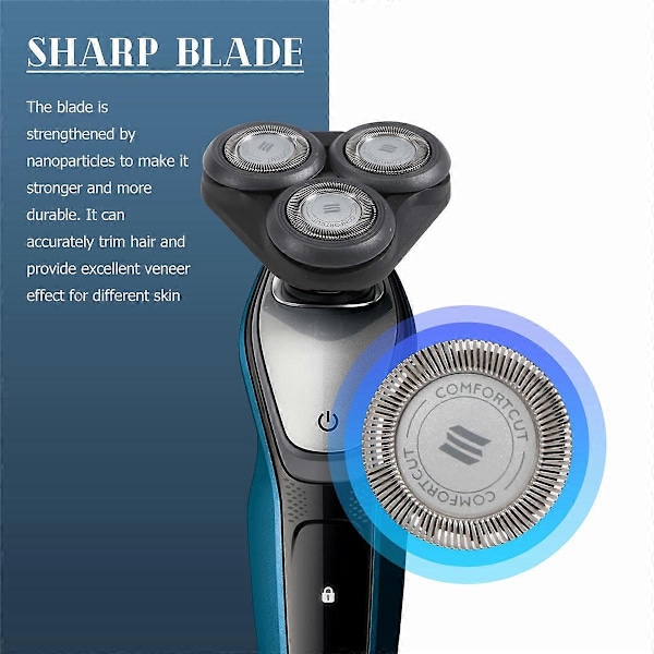 Erstatningsbarberhoved til S5000 S5370 S5571 S5420 S5140 S5078 S5077 S5050 S5082 S5380 S5400 Blade