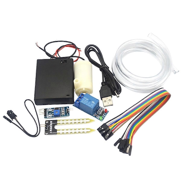 Automatisk bevattningsmodul DIY-kit Automatisk vattningsmodul Jordfuktighetsdetektering Automatisk Vattning