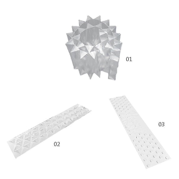 3D Choklad Origami Form Återanvändbar Kakform Plast Multifunktionell Kakstencil Form Verktyg Bakverk Tårtor Kantstenciler
