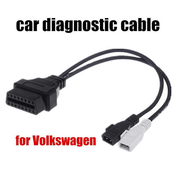 30 cm 16-nastainen OBD 2 -kaapeli VAG-sovitin diagnostiikkatyökalut V W/Sko da/Aud i -malleille