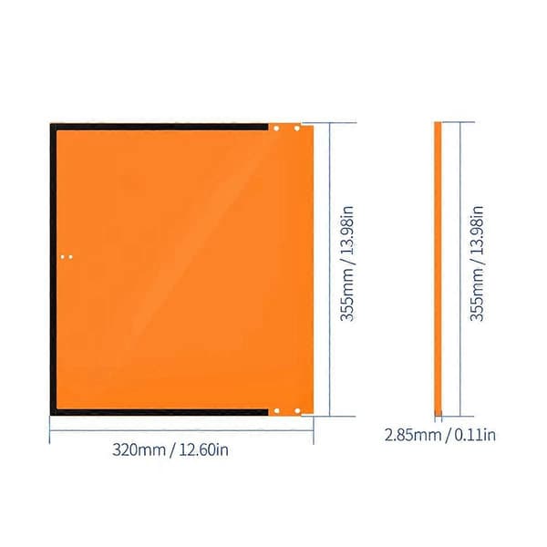 BIQU 3D Printer Skal til BambuLab X1 P1 3D Printer Dele orange