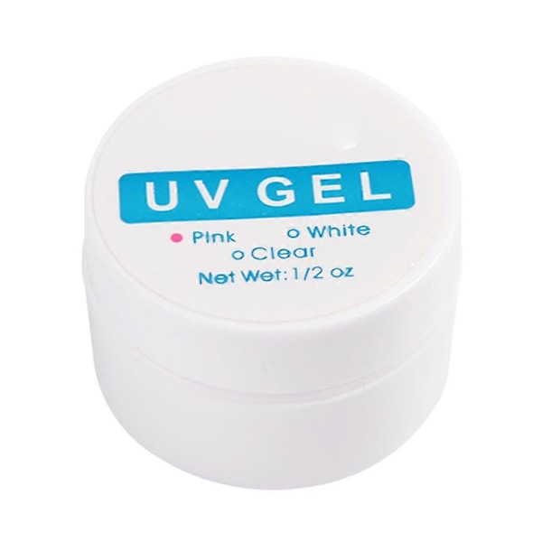 Snabbtorkande Kristall Nagel Förlängningslim Manikyr UV Gel Byggare Nagellim Rosa