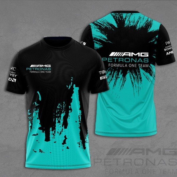 2023 Sommar AMG Petronas F1 Sports T-shirts Formel 1 T-shirts M