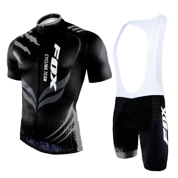 Bike Jersey Set 2023 Fox Cycling Team Herr Cykelunderdel Culottes Sommar Kortärmad MTB kostym Kläder Mayots Ciclismo Hombre 11 L