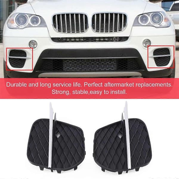 1 Par Frontfanger Grilldeksel Grill Trim for - X5 E70 2011-2013 51117222859 51117222860