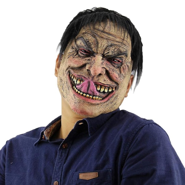 Halloween Cosplay maske til voksne Sjove mænd kostume maske Uhyggelige masker til Halloween fest Cosplay rekvisitter høj kvalitet