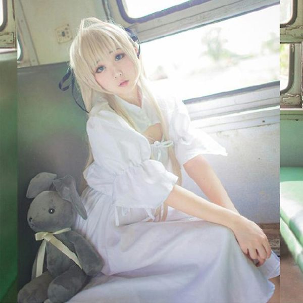 Anime Yosuga No Sora Cosplay Kostume,hvid Lolita Kjole Brugt Til Kvinder Halloween Julekarneval Temafest Cosplay S