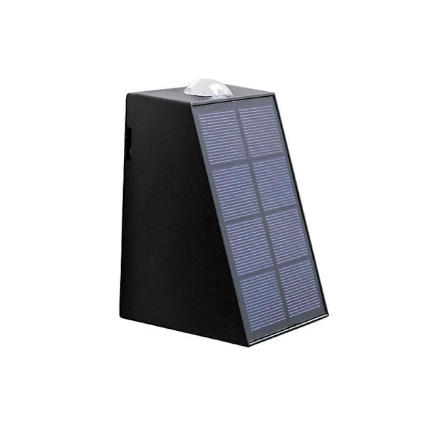 Uusi aurinkokennovalaisin LED ulkokäyttöön puutarhaan, huvilaan, pihalle, seinäkoristeeksi, ylös ja alas valaiseva kohdevalaisin