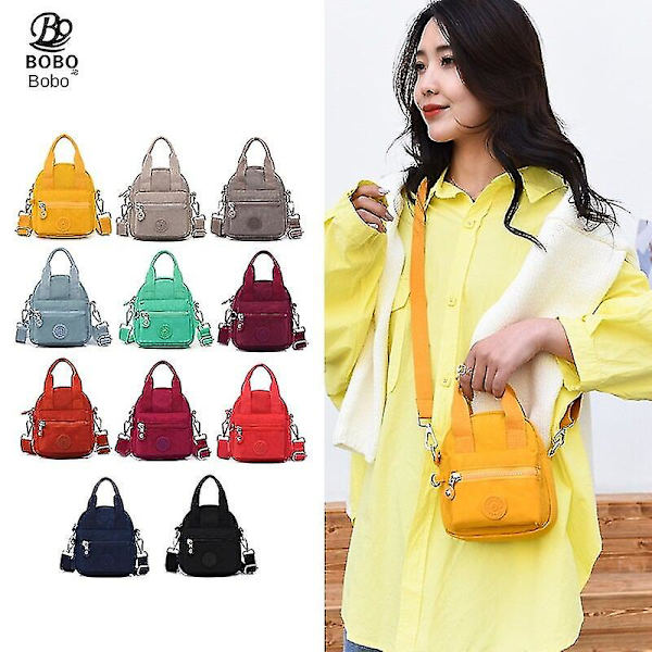 Kvinnor S-väskor Plånböcker tvättad nylon Casual axelhandväska Green chinese onion s