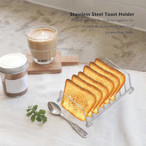 2 stk. Toastbrød Rack Holder 8 Skive Huller Værktøj Køle Gitter Brød Rack Air Fryer Tilbehør Organizer
