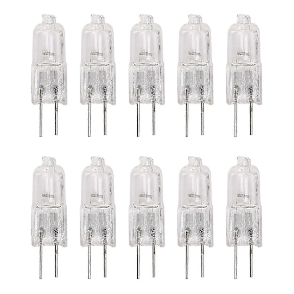 10 stk G4 Halogen Lyspære Belysning 10w Varmt Hvit