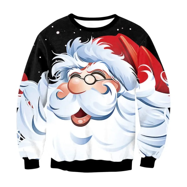 Ugly Christmas Sweater Herr Dam Tröjor 3D Rolig Söt printed Holiday Party Xmas Birthday Sweatshirts Unisex pullovers Toppar style 25 S