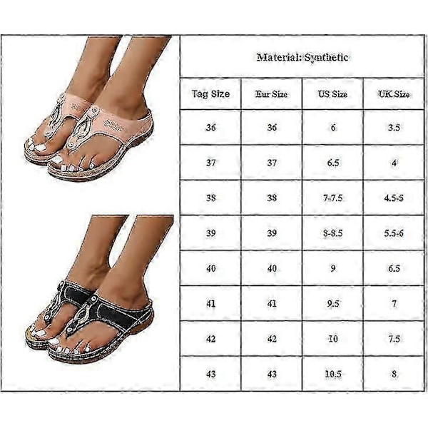 Dam Sommar Kilklack Sandaler Flip-flops Tofflor Andningsbara Skor