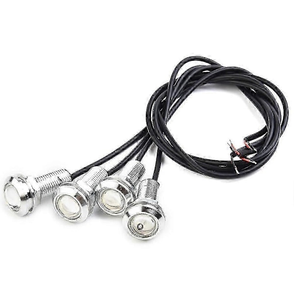 4 kpl Uusia DC 12V 3W Sinisiä LED Marine -valoja Venevalot Kohdevalaisin Kannettava Vedenpitävä Vedenalainen Auto Kuorma-auto Vene Lamput