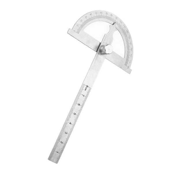 Rostfritt Stål Gradvinkelmätare Goniometer 0-180 Graders Vinkelmätare 15cm Linjal - 80 * 120mm