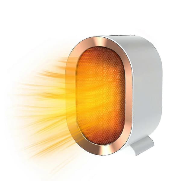 1200W Keramisk Vifteovn, 3 Sekunders Rask Oppvarming 2 Moduser, Hvit
