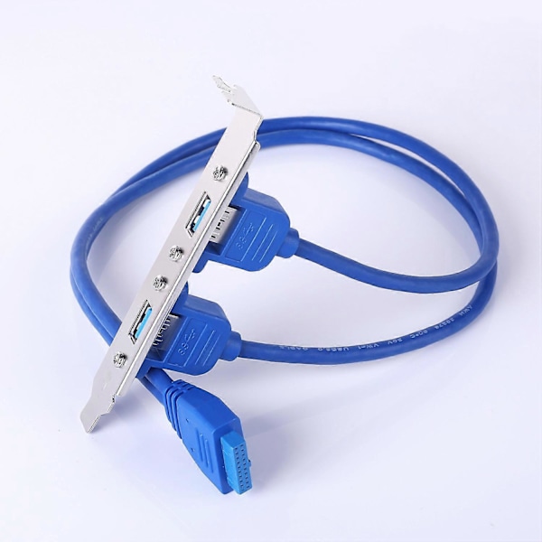 20-Pin till USB 3.0 Dubbelport Kabel Header, Förläng Din USB 3.0 Port på Moderkortet till Datorchassi B