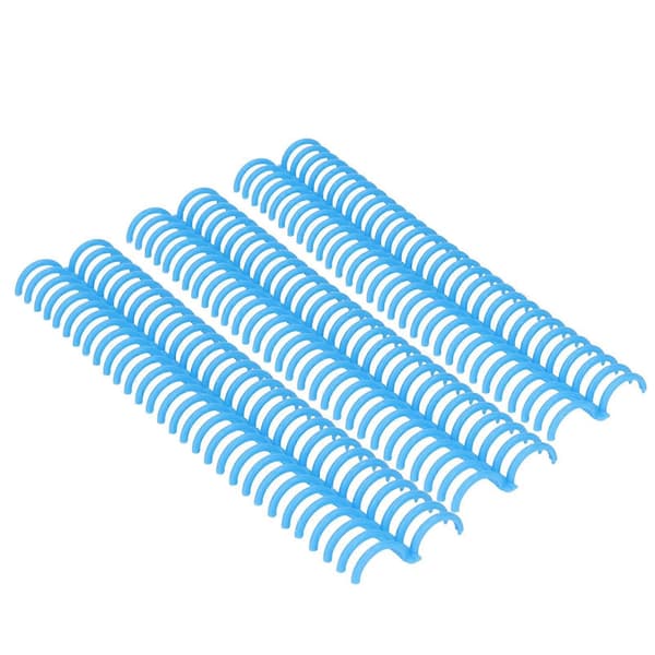 10 st Lösbladsbindningsrygg 30 Hål 22mm Innerdiameter Slitstarka Plastbindningsringar Blå