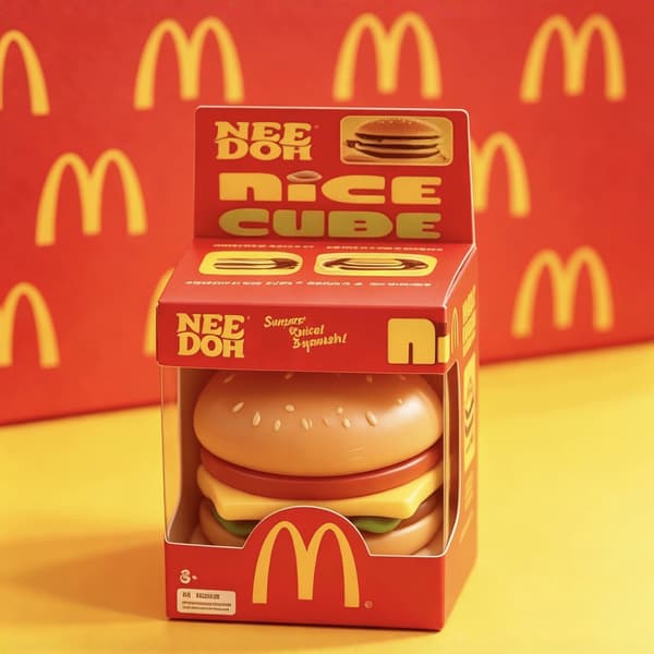 NeeDoh Dr Pepper Nice Cube - Stressaflastende legetøj, blødt klemmelegetøj til fingrene