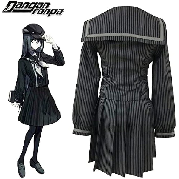 Danganronpa V3 Saihara Shuichi Detektiv Cosplay kostumer Jk Uniform Halloween kostumer til kvinder Anime nederdel L kostumesæt S